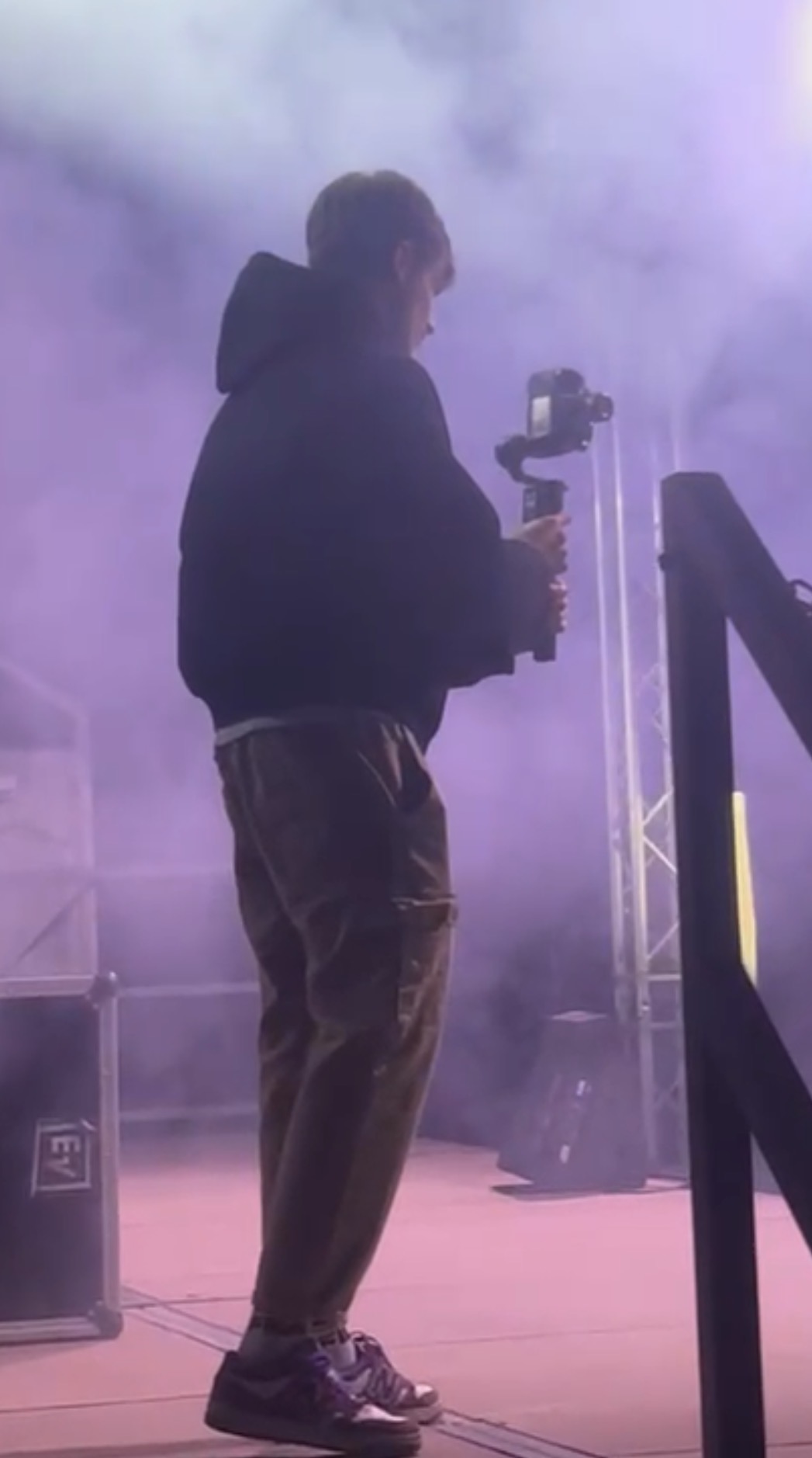 Ripresa con gimbal durante un evento